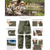 imageCQR Kids Youth Hiking Cargo Pants UPF 50 Quick Dry Convertible Zip Off Pants Outdoor Camping PantsConvertible Army Green