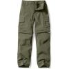 imageCQR Kids Youth Hiking Cargo Pants UPF 50 Quick Dry Convertible Zip Off Pants Outdoor Camping PantsConvertible Army Green