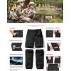 imageCQR Kids Youth Hiking Cargo Pants UPF 50 Quick Dry Convertible Zip Off Pants Outdoor Camping PantsConvertible Black