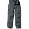 imageCQR Kids Youth Hiking Cargo Pants UPF 50 Quick Dry Convertible Zip Off Pants Outdoor Camping PantsConvertible Charcoal