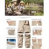 imageCQR Kids Youth Hiking Cargo Pants UPF 50 Quick Dry Convertible Zip Off Pants Outdoor Camping PantsConvertible Khaki