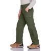 imageCQR Kids Youth Hiking Cargo Pants UPF 50 Quick Dry Convertible Zip Off Pants Outdoor Camping PantsShenah Trek Army Green