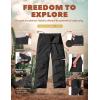 imageCQR Kids Youth Hiking Cargo Pants UPF 50 Quick Dry Convertible Zip Off Pants Outdoor Camping PantsShenah Trek Black