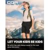 imageCQR Kids Youth Hiking Cargo Pants UPF 50 Quick Dry Convertible Zip Off Pants Outdoor Camping PantsShenah Trek Black