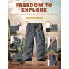 imageCQR Kids Youth Hiking Cargo Pants UPF 50 Quick Dry Convertible Zip Off Pants Outdoor Camping PantsShenah Trek Carbon Grey