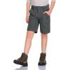 imageCQR Kids Youth Hiking Cargo Pants UPF 50 Quick Dry Convertible Zip Off Pants Outdoor Camping PantsShenah Trek Carbon Grey
