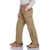 imageCQR Kids Youth Hiking Cargo Pants UPF 50 Quick Dry Convertible Zip Off Pants Outdoor Camping PantsShenah Trek Cougar