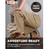 imageCQR Kids Youth Hiking Cargo Pants UPF 50 Quick Dry Convertible Zip Off Pants Outdoor Camping PantsShenah Trek Cougar