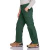 imageCQR Kids Youth Hiking Cargo Pants UPF 50 Quick Dry Convertible Zip Off Pants Outdoor Camping PantsShenah Trek Jade Green