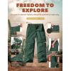 imageCQR Kids Youth Hiking Cargo Pants UPF 50 Quick Dry Convertible Zip Off Pants Outdoor Camping PantsShenah Trek Jade Green