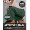 imageCQR Kids Youth Hiking Cargo Pants UPF 50 Quick Dry Convertible Zip Off Pants Outdoor Camping PantsShenah Trek Jade Green