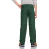 imageCQR Kids Youth Hiking Cargo Pants UPF 50 Quick Dry Convertible Zip Off Pants Outdoor Camping PantsShenah Trek Jade Green