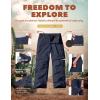 imageCQR Kids Youth Hiking Cargo Pants UPF 50 Quick Dry Convertible Zip Off Pants Outdoor Camping PantsShenah Trek Pristine Navy