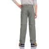 imageCQR Kids Youth Hiking Cargo Pants UPF 50 Quick Dry Convertible Zip Off Pants Outdoor Camping PantsShenah Trek Sage