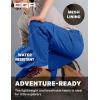imageCQR Kids Youth Hiking Cargo Pants UPF 50 Quick Dry Convertible Zip Off Pants Outdoor Camping PantsShenah Trek Santorini Blue