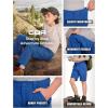 imageCQR Kids Youth Hiking Cargo Pants UPF 50 Quick Dry Convertible Zip Off Pants Outdoor Camping PantsShenah Trek Santorini Blue