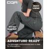 imageCQR Kids Youth Hiking Cargo Pants UPF 50 Quick Dry Convertible Zip Off Pants Outdoor Camping PantsShenah Venture Carbon Grey