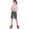 imageCQR Kids Youth Hiking Cargo Pants UPF 50 Quick Dry Convertible Zip Off Pants Outdoor Camping PantsShenah Venture Carbon Grey