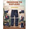 imageCQR Kids Youth Hiking Cargo Pants UPF 50 Quick Dry Convertible Zip Off Pants Outdoor Camping PantsShenah Venture Pristine Navy