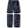 imageCQR Kids Youth Hiking Cargo Pants UPF 50 Quick Dry Convertible Zip Off Pants Outdoor Camping PantsShenah Venture Pristine Navy