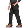imageCQR Kids Youth Hiking Cargo Pants UPF50 Quick Dry Outdoor Camping PantsShenah Trail Black