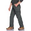 imageCQR Kids Youth Hiking Cargo Pants UPF50 Quick Dry Outdoor Camping PantsShenah Trail Carbon Grey