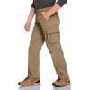 imageCQR Kids Youth Hiking Cargo Pants UPF50 Quick Dry Outdoor Camping PantsShenah Trail Cougar