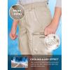 imageCQR Kids Youth Pull on Cargo Shorts Outdoor Camping Hiking Shorts Lightweight Elastic Waist Athletic Short with PocketsDriflex Khaki