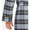 imageCQR Mens 100 Cotton Flannel Robe Lightweight Soft Plaid Lounge ampamp Night Sleepwear RobesFlannel Robe Navy Yellow Plaid
