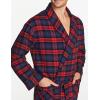 imageCQR Mens 100 Cotton Flannel Robe Lightweight Soft Plaid Lounge ampamp Night Sleepwear RobesFlannel Robe Red Tartan Plaid