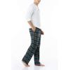 imageCQR Mens 100 Cotton Plaid Flannel Pajama Pants Brushed Soft Lounge ampamp Sleep PJ Bottoms with PocketsFlannel Pajama Black Multicolored