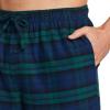 imageCQR Mens 100 Cotton Plaid Flannel Pajama Pants Brushed Soft Lounge ampamp Sleep PJ Bottoms with PocketsFlannel Pajama Black Watch