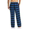 imageCQR Mens 100 Cotton Plaid Flannel Pajama Pants Brushed Soft Lounge ampamp Sleep PJ Bottoms with PocketsFlannel Pajama Classic Blue