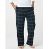 imageCQR Mens 100 Cotton Plaid Flannel Pajama Pants Brushed Soft Lounge ampamp Sleep PJ Bottoms with PocketsFlannel Pajama Navy  Blue