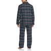 imageCQR Mens 100 Cotton Plaid Flannel Pajama Set Brushed Soft Lounge ampamp Sleep PJ Top ampamp Bottom with PocketsTop  Bottom Set Black Multicolor