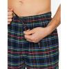 imageCQR Mens 100 Cotton Plaid Flannel Pajama Set Brushed Soft Lounge ampamp Sleep PJ Top ampamp Bottom with PocketsTop  Bottom Set Black Multicolor