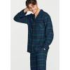 imageCQR Mens 100 Cotton Plaid Flannel Pajama Set Brushed Soft Lounge ampamp Sleep PJ Top ampamp Bottom with PocketsTop  Bottom Set Black Watch Plaid