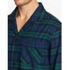imageCQR Mens 100 Cotton Plaid Flannel Pajama Set Brushed Soft Lounge ampamp Sleep PJ Top ampamp Bottom with PocketsTop  Bottom Set Black Watch Plaid