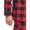imageCQR Mens 100 Cotton Plaid Flannel Pajama Set Brushed Soft Lounge ampamp Sleep PJ Top ampamp Bottom with PocketsTop  Bottom Set Classic Red