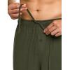 imageCQR Mens 100 Cotton Plaid Flannel Pajama Set Brushed Soft Lounge ampamp Sleep PJ Top ampamp Bottom with PocketsTop  Bottom Set Solid Hunter Green