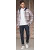 imageCQR Mens 100 Cotton Plaid Flannel Shirt Long Sleeve Shirt Jackets Casual Outdoor Jacket with PocketsLoose Fit Cloudy Home