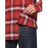 imageCQR Mens 100 Cotton Plaid Flannel Shirt Long Sleeve Shirt Jackets Casual Outdoor Jacket with PocketsLoose Fit Welcome Red