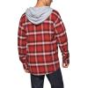 imageCQR Mens 100 Cotton Plaid Flannel Shirt Long Sleeve Shirt Jackets Casual Outdoor Jacket with PocketsLoose Fit Welcome Red