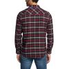 imageCQR Mens 100 Cotton Plaid Flannel Shirt Long Sleeve Shirt Jackets Casual Outdoor Jacket with PocketsRegular Fit Carbon Red