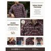 imageCQR Mens 100 Cotton Plaid Flannel Shirt Long Sleeve Shirt Jackets Casual Outdoor Jacket with PocketsRegular Fit Carbon Red