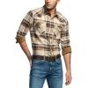 imageCQR Mens 100 Cotton Plaid Flannel Shirt Long Sleeve Shirt Jackets Casual Outdoor Jacket with PocketsRegular Fit Cigar Brown