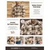 imageCQR Mens 100 Cotton Plaid Flannel Shirt Long Sleeve Shirt Jackets Casual Outdoor Jacket with PocketsRegular Fit Cigar Brown
