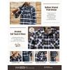 imageCQR Mens 100 Cotton Plaid Flannel Shirt Long Sleeve Shirt Jackets Casual Outdoor Jacket with PocketsRegular Fit Ebony Black