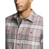 imageCQR Mens 100 Cotton Plaid Flannel Shirt Long Sleeve Shirt Jackets Casual Outdoor Jacket with PocketsRegular Fit Flannel Cloudy Home
