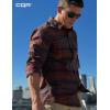 imageCQR Mens 100 Cotton Plaid Flannel Shirt Long Sleeve Shirt Jackets Casual Outdoor Jacket with PocketsRegular Fit Flannel Harvest